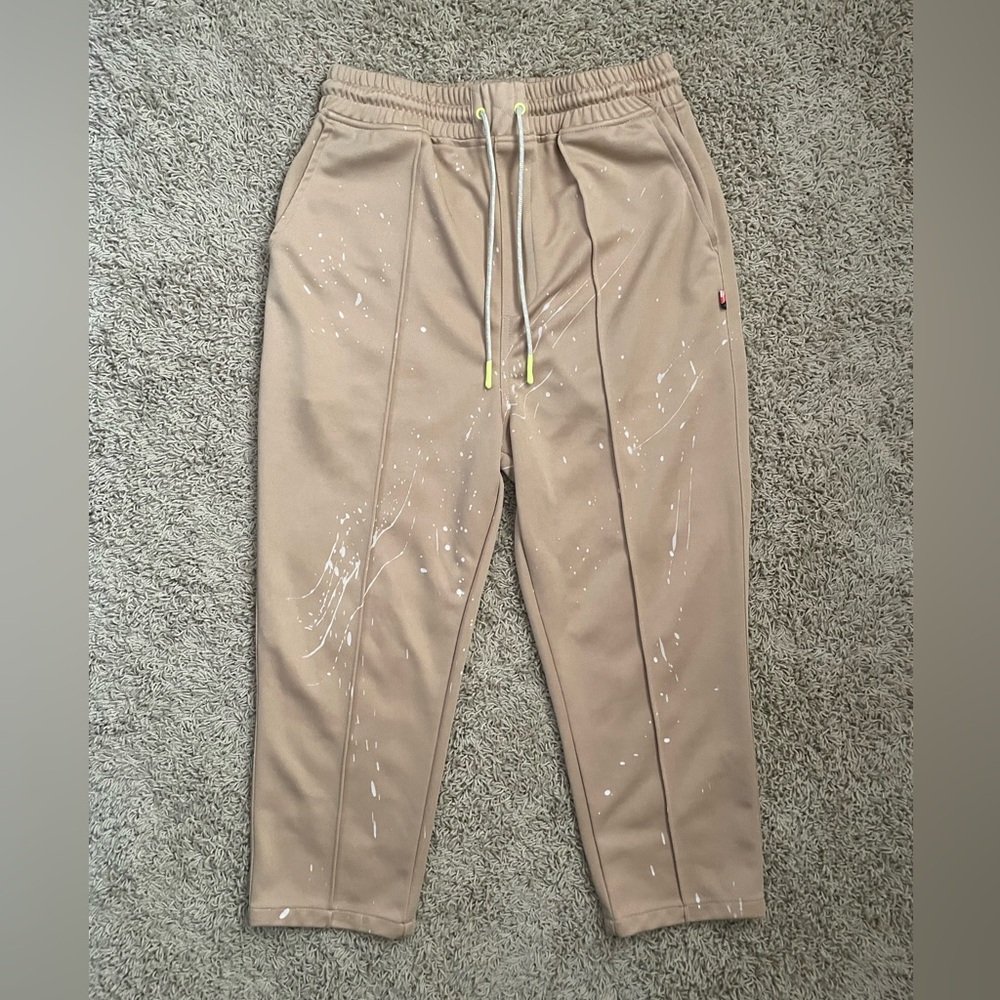 HONOR THE GIFT ARTISAN FLEECE TRACK PANTS IN SAND SIZE 34